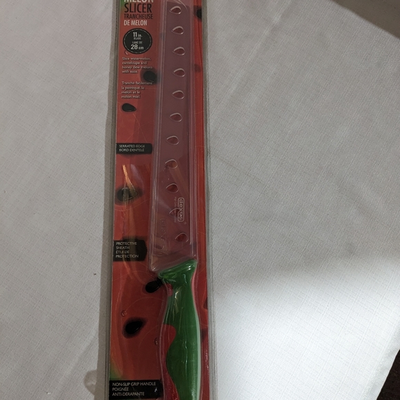 Watermelon knife stainless steel melon slicer 11 inch serrated Dexas new - Picture 4 of 4